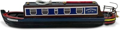 Gedetailleerd Houten IJsvoogel Model 20 cm | Grachtenboot Decoratie | Nautisch Geschenk | Volledig Gemonteerd Model