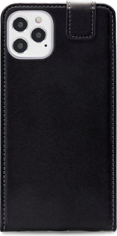Mobilize - Geschikt voor - iPhone 12 Hoesje - Classic Gelly Flip Case Zwart