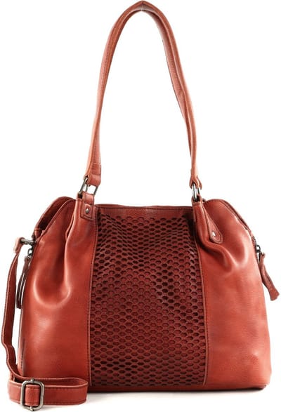 FREDsBRUDER Leren Schoudertas MY Shoulderbag Rustic Orange Terracotta