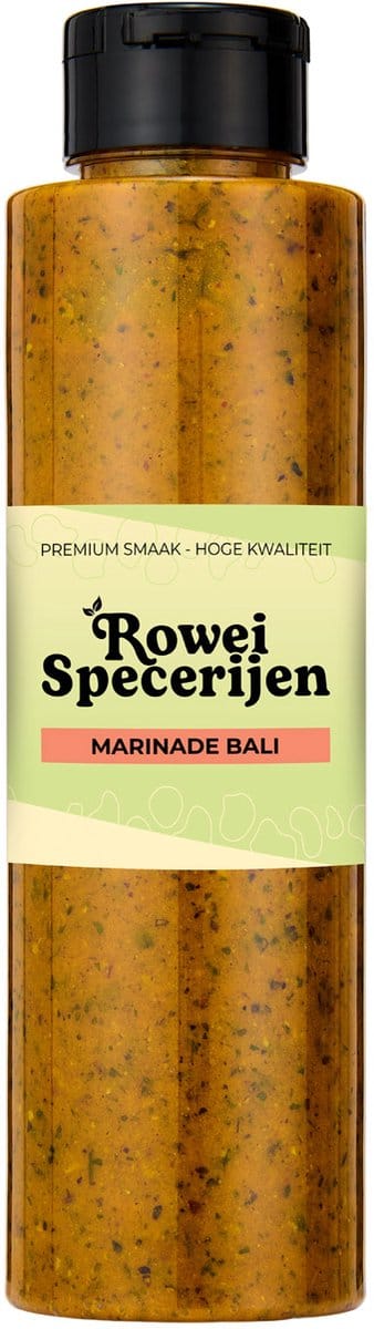 Rowei Specerijen - Bali Marinade - Knijpfles +- 425 gr - Marinade Voor Kip - BBQ Marinade - Kipmarinade - Vleesmarinade - Oliemarinade