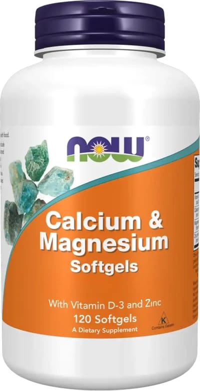 Now Foods Calcium & Magnesium with Vitamin D3 & Zinc (120) Standard - Vitaminen, mineralen & gezondheid - Vitaminen & Mineralen Complex