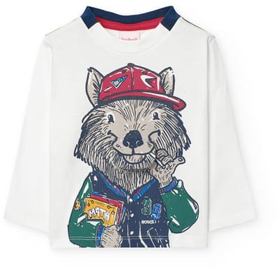 Boboli Knit T-shirt Met Lange Mouwen Veelkleurig 12 Months Jongens