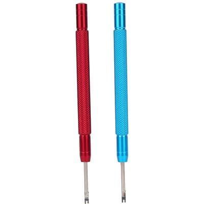 2 stuks Horlogewijzers Aandruk- en Verwijdergereedschap Horlogereparatie Accessoire (Rood Blauw) blue