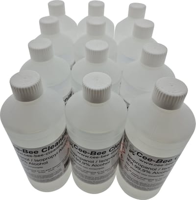 Cee-Bee Isopropanol | Isopropyl | IPA 99.9% Alcohol | 1000 ml | 12 flessen á 1 liter