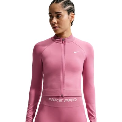 Nike Nike Pro Seamless Top Truien & vesten Dames - Sweater - Hoodie - Vest- Roze - Maat M
