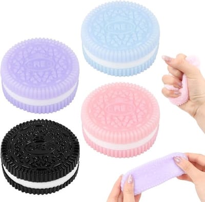 Squishy Anti-Stress - Cookies 4pcs Stress Relief - Soft Squeeze