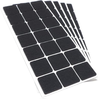 Zelfklevende Viltglijders 30x30 mm - Meubel- en Vloerbescherming - 105 Stuks