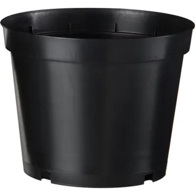 Nature Bloempot Tuinplantcontainer - Kunststof - Zwart - Diam.26xh20,3cm