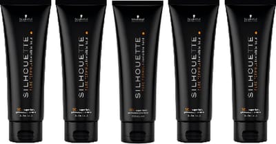 Schwarzkopf Silhouette Super Hold Gel - Styling crème - voordeelverpakking - 5 x 250 ml