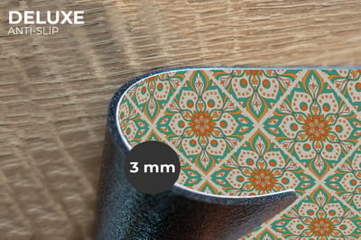 Placemats - 6 stuks - 45x30 cm - Placemat kunststof - Vintage - Bohemian - Patronen - Mandala - Borden onderleggers - Decoratie voor op tafel - Keuken tafeldecoratie accessoires - Vinyl onderlegger - Tafelversiering