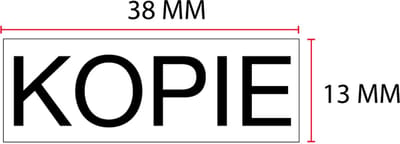 Tekstplaatje Posta P20