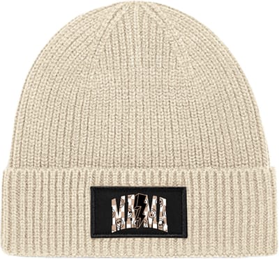 Dames muts-cadeau voor mama-one size-smiley mama-Beige