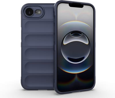 MobyDefend Hoesje - Geschikt voor iPhone 16e / iPhone 17e - TPU Gripcase - Blauw