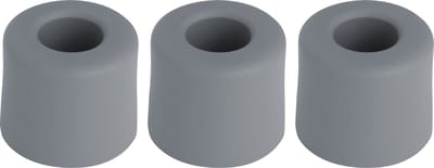 Deltafix Deurbuffer - 3x - deurstopper - grijs - rubber - 30 x 25 mm - schroefbevestiging