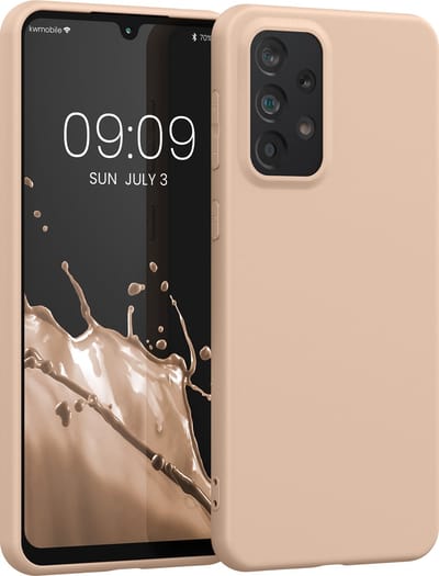 kwmobile telefoonhoesje geschikt voor Samsung Galaxy A33 5G - Hoesje voor smartphone - Back cover in kokosmelk