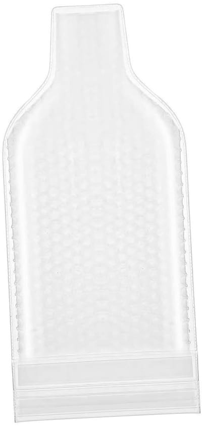 Allecto - Beschermende Reusable Wijnflessen Tassen - Inflatable Bubble Wrap Bags - 2-Pack - Shockproof Reis Wijn Tassen - Geschikt voor 750ml Fless...