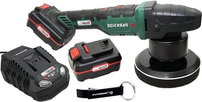 Accu haakse slijper - Polijstmachine set - Klus & hobby - Incl. 2 accu's - 150 mm schijf - Groen