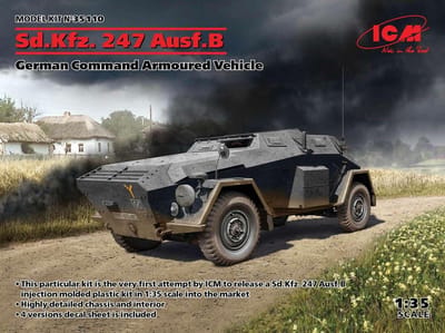 ICM Modelbouwpakket Sd.Kfz. 247 Ausf.B - Duits commandovoertuig - 1:35