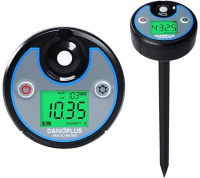 2-in-1 PAR/PPFD-meter voor Planten en Kassen - Waterdicht en Gegevensopslag tot 5 Jaar