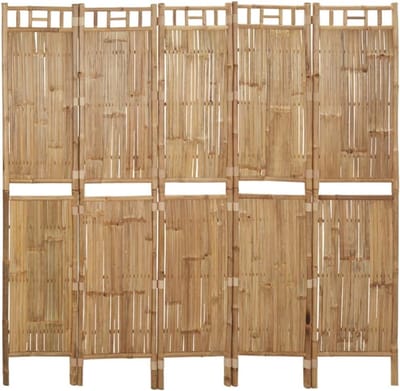 Opvouwbare Kamerverdeler - Bamboe Scherm - Meer Privacy Creëren - Flexibel En Duurzaam - 200 x 180 cm - Bruin