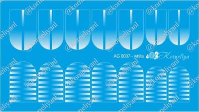 Korneliya Airbrush Waterdecal AG 0007 White