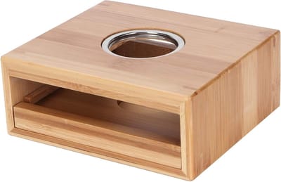 Theepot Warmer - Verwarmingsbasis Theewaar Accessoire - Thee Warm Houden - Natuurlijk Bamboe Materiaal