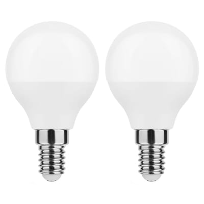 Modee E14 LED Lamp 7W - 700lm - 6000K - Daglicht Wit - LED Globe Mini P45 - Vervangt 54W Halogeen Gloeilamp - 2 stuks