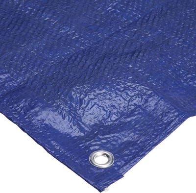 Zeildoek multifunctioneel - Beschermhoes dekzeil - Buiten beschermen - Waterafstotend materiaal - 100 x 18 cm - Blauw