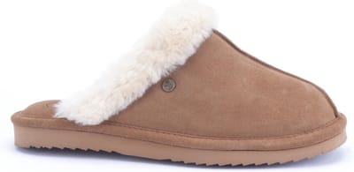 Warmbat Lismore Suede Dames Sloffen - Bruin - Maat 36