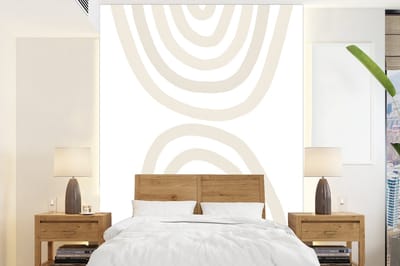 Behang - Fotobehang Regenboog - Pastel - Design - Abstract - Breedte 160 cm x hoogte 220 cm