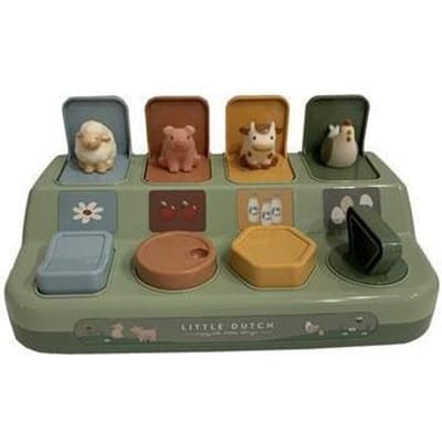Little Dutch pop-up dierenspel Little Farm Green unisex