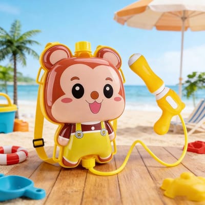 Watersproeier Speelgoed - Waterpistool Rugzak - Buiten Spelen - Cartoon Dier Ontwerp - 23 cm - Aap