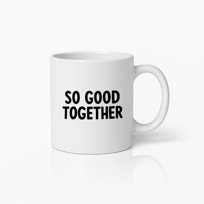 Koffiemok 330ml – Zo Goed Samen – Romantische Koppel Cadeau Beker voor Jubileum, Huwelijk of Valentijnsdag