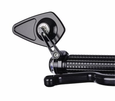 Swerve Bar End Mirrors - Universele Aluminium High-Tech Bar End Motor En Scooter Spiegel Set