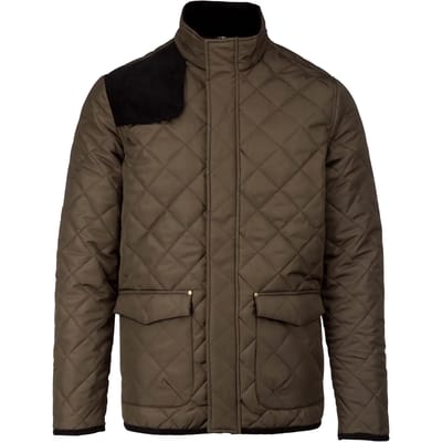 Kariban Gewatteerde herenjas K6126 - Mossy Green / Black - 3XL