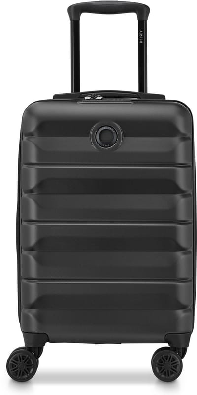 Delsey Air Armour Uitbreidbare Handbagagekoffer 55 cm – 36L – TSA-cijferslot – 4 Dubbele Wielen – Black