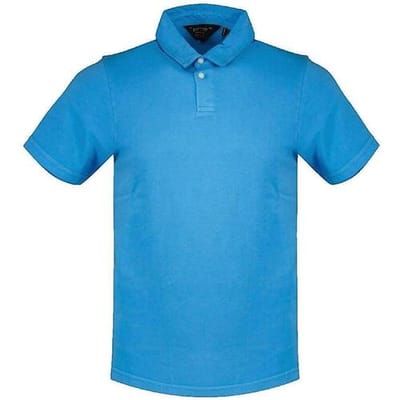Polo Shirt Korte Mouw Superdry Polo Studios Jersey bleu manches courtes