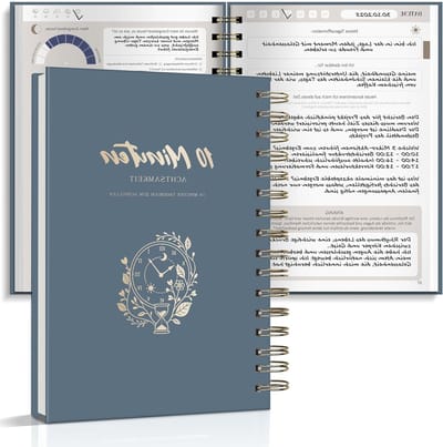 Persoonlijke Organizer in Morandi Blauw, Dagboek voor Dankbaarheid en Planning, Notitieboek voor Reflectie
