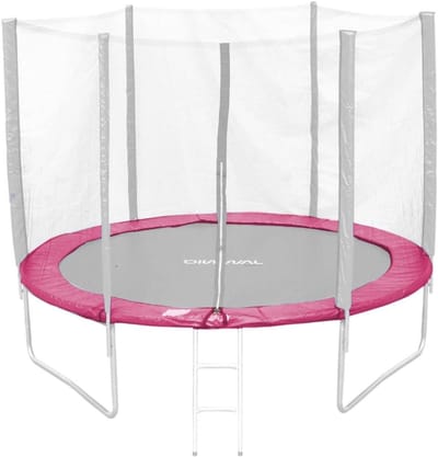 Trampoline Randafdekking - Trampoline Beschermhoes - Veilig Springen - Eenvoudig te Monteren - 8ft/244 cm - Roze