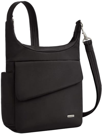 Travelon Classic Anti-Diefstal Messenger Bag - Dames & Heren - Schoudertas met RFID & Tablet Vak - 4,5L - Zwart