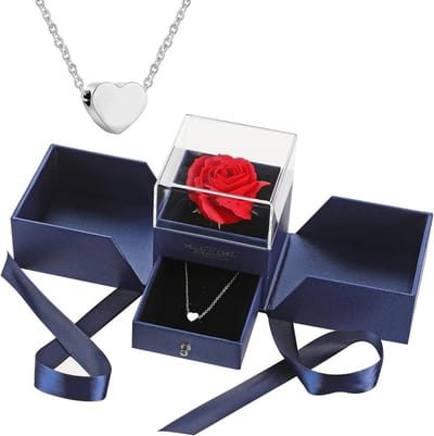 Eeuwige Roos Cadeau - Bewaarde Bloem Doos - Romantische Verrassing - Speciaal Behandeld - 15 x 15 x 15 cm