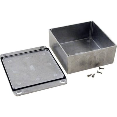 Hammond Electronics 1590WKKFL Universele behuizing 125 x 125 x 57 Aluminium Natuur 1 stuk(s)