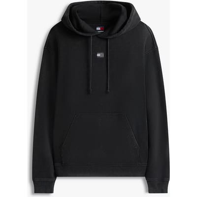 Tommy Hilfiger Relaxed Overdyed Flag Black Taglia: L | Felpe con cappuccio Outlet | Uomo | Nero