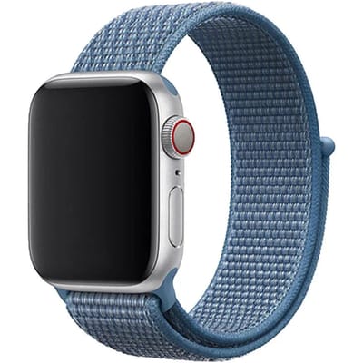 2+1 | Apple Watch Bandje Osvo - Geweven - Nylon - Cape Cod Blauw