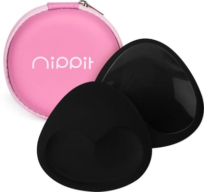 Nippit Push Up Pads Zelfklevend Zwart - Bh Vulling & Bikini Vulling - Herbruikbare Push Up Pads - Waterproof - 2 Stuks