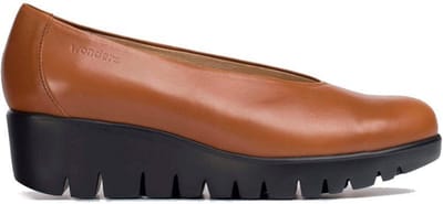 Wonders Fly - dames instapper - Bruin - maat 39 (EU) 6 (UK)