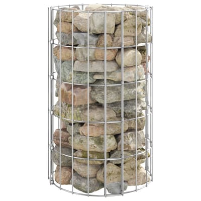 vidaXL - Gabion - paal - rond - Ø30x50 - cm - gegalvaniseerd - staal