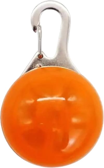 Bovista Lichtgevende Halsband - Verlichte Halsband - Lichtgevend - Hond - Kat - Lampje - Hondenhalsband Led - Oplaadbaar - Balletje - Oranje