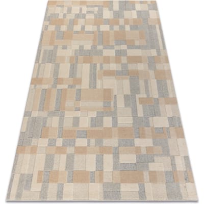 Kleden Rugsx FLUX 461.117.SA130 wollen tapijt OSTA - Geometrisc 60x120 cm