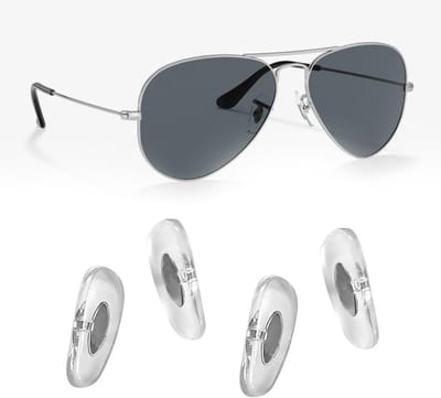 Vervangende Neuspads - Bril Reparatie - Zonnebril Comfort - Clip-on Bevestiging - 17mm - Duidelijk